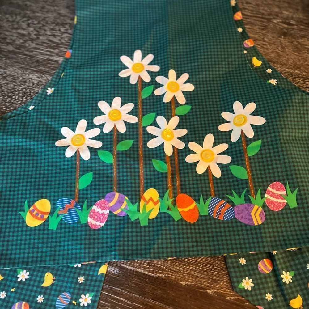 Handmade Easter Bunny Reversible Open Front Vest O/S - Picture 6 of 6